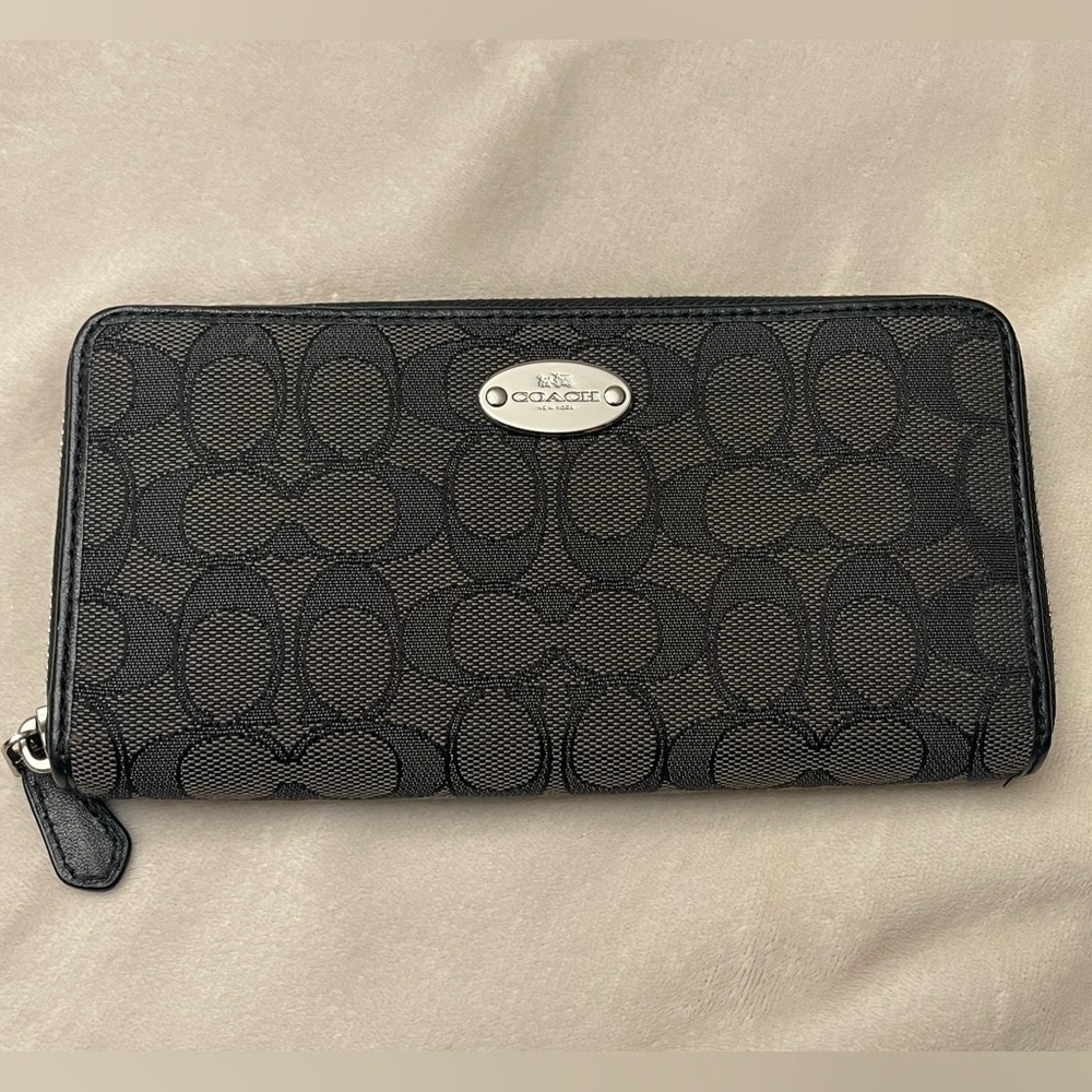 Coach Black Signature Wallet